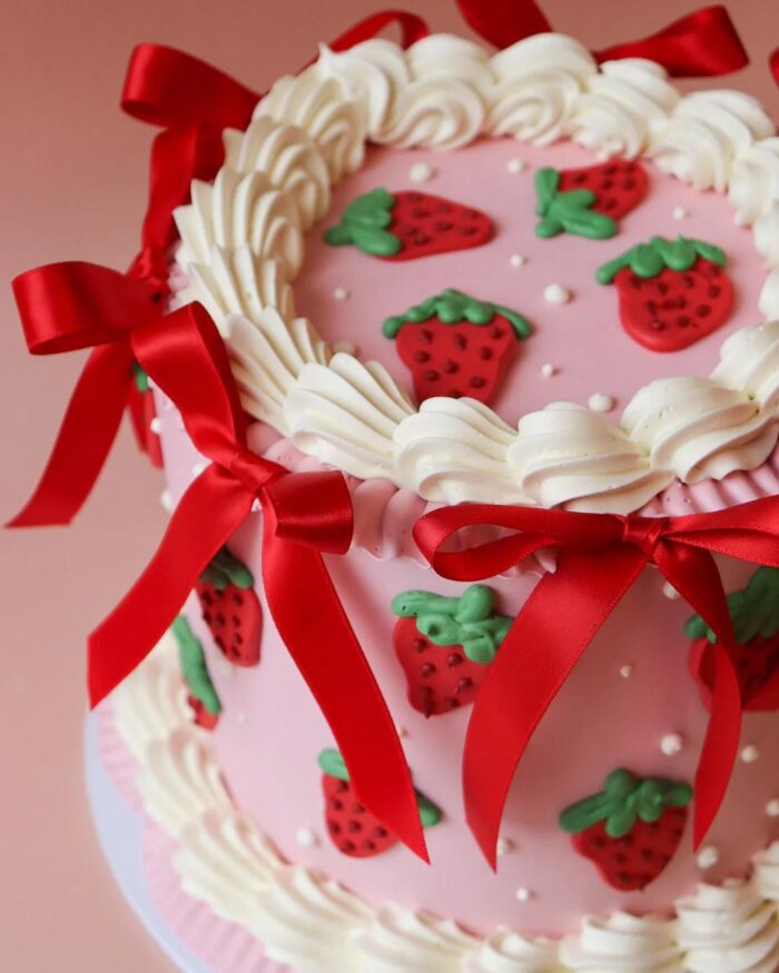 Shorts strawberry cake